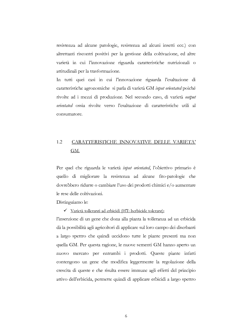 Anteprima della tesi: Atteggiamento dei consumatori verso gli alimenti geneticamente modificati: applicazione del choice modelling nella città di Bari, Pagina 6