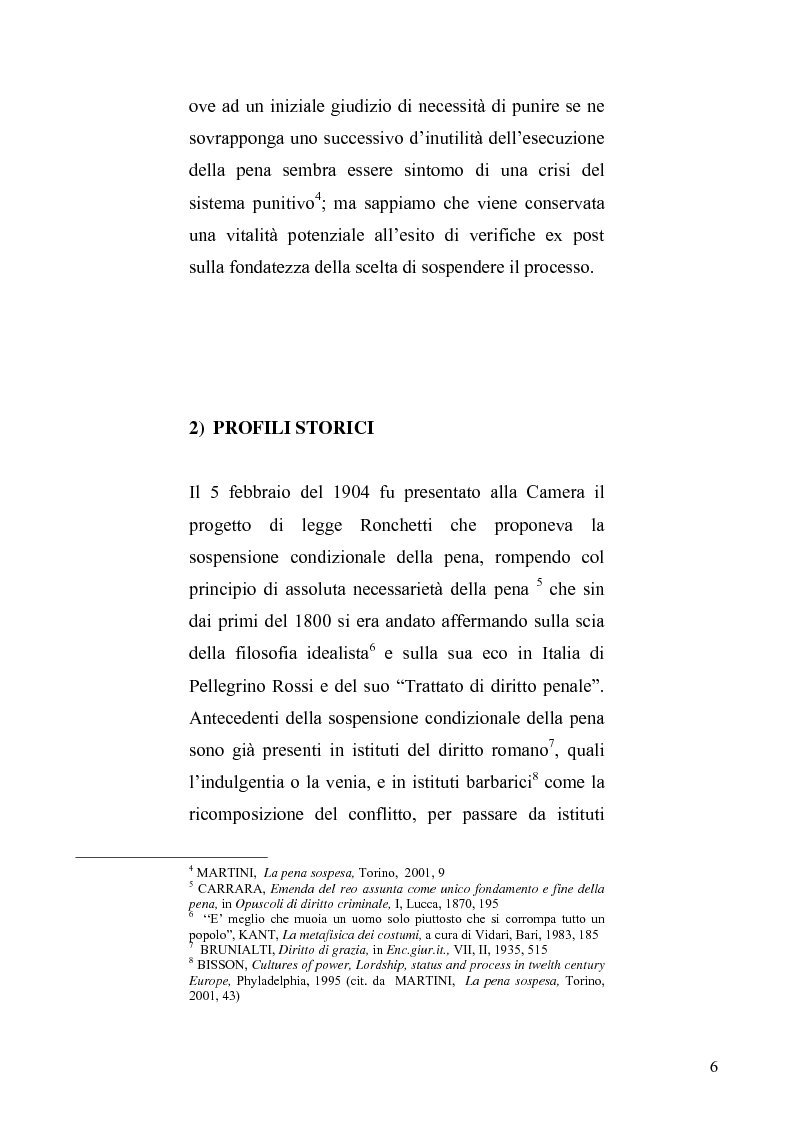 Anteprima della tesi: La sospensione condizionale della pena, Pagina 2