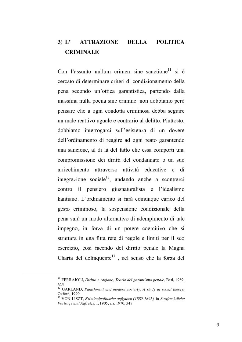 Anteprima della tesi: La sospensione condizionale della pena, Pagina 5