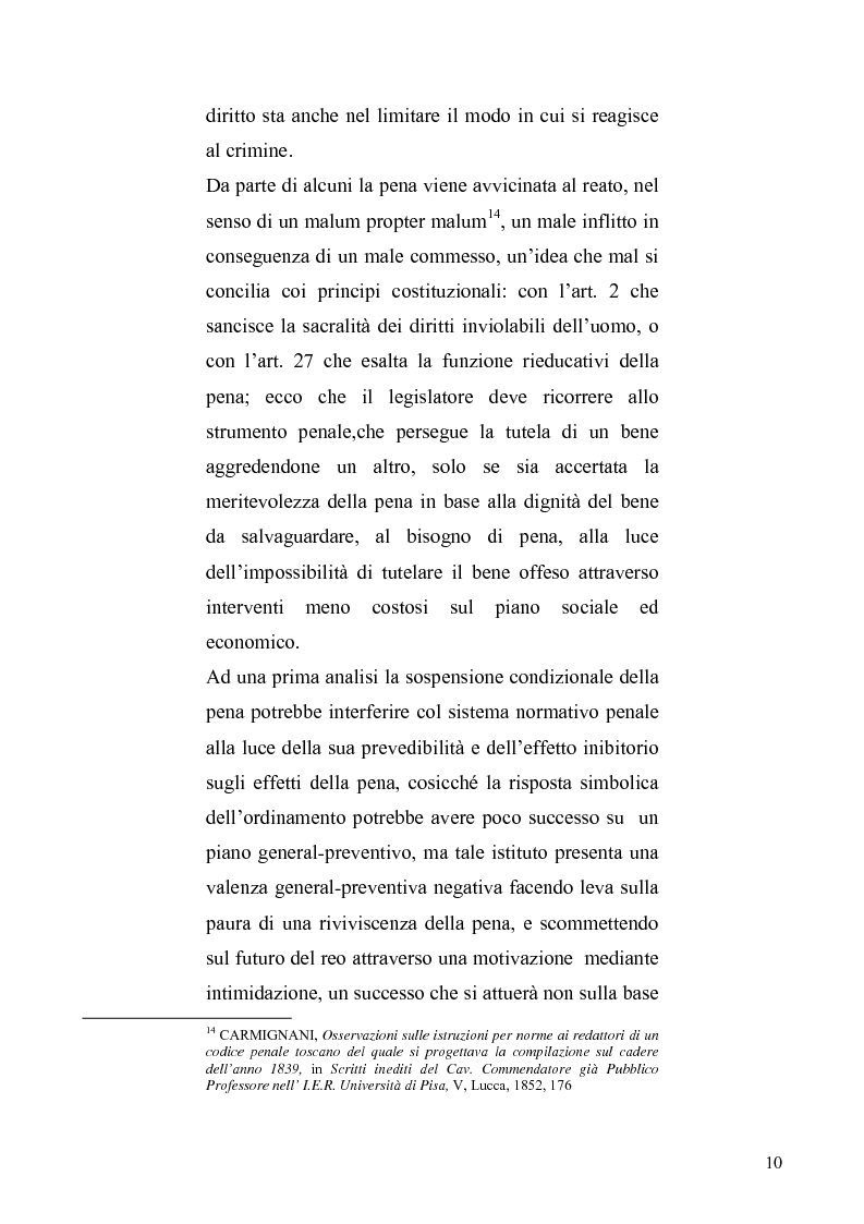 Anteprima della tesi: La sospensione condizionale della pena, Pagina 6