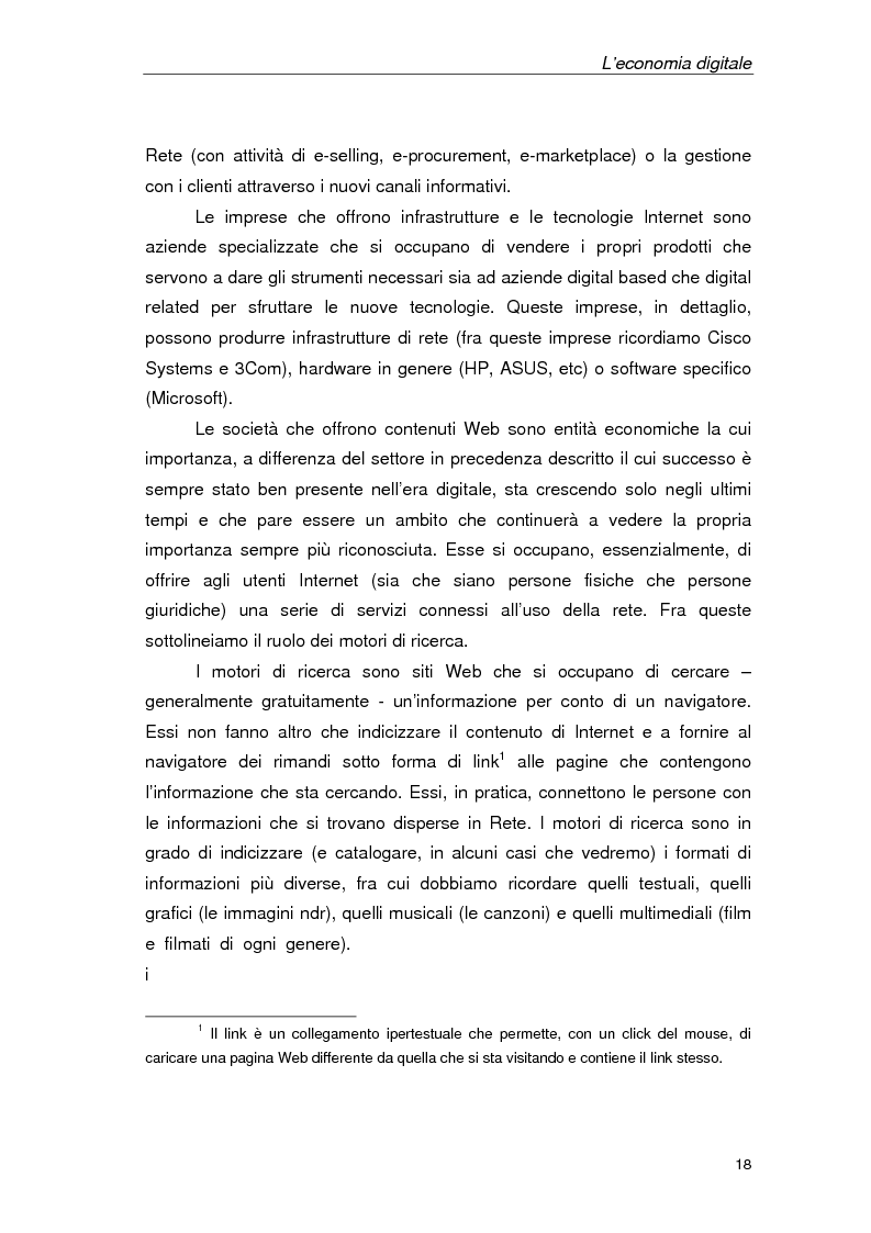 Anteprima della tesi: Un'azienda della Net Economy: il caso Google, Pagina 15