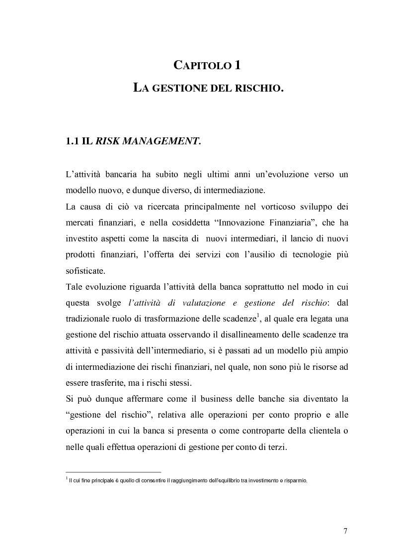 Anteprima della tesi: Evidenza empirica sul Value at Risk, Pagina 4