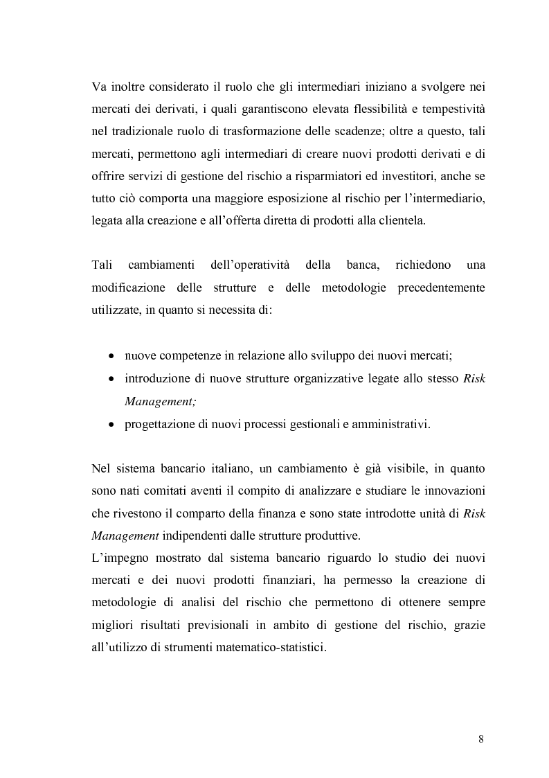 Anteprima della tesi: Evidenza empirica sul Value at Risk, Pagina 5