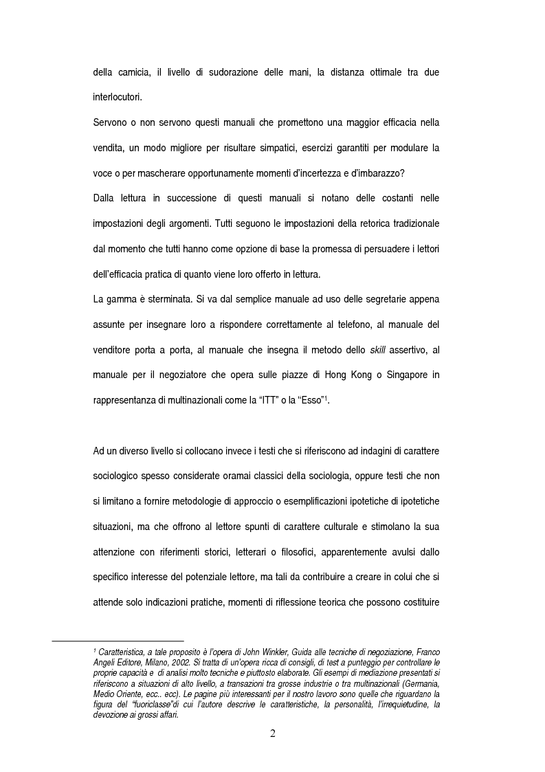 Anteprima della tesi: Tecniche della comunicazione nella '' Relazione con il cliente'', Pagina 2