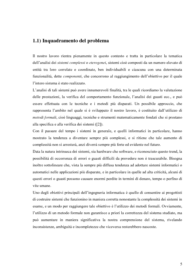 Anteprima della tesi: Tecniche basate su paradigma ad oggetti per l'analisi di sistemi complessi, Pagina 2