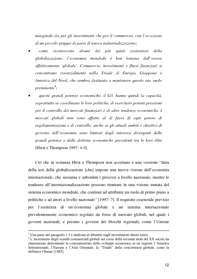 Anteprima della tesi: Globalizzazione. Esplorazione di un concetto multidimensionale., Pagina 7