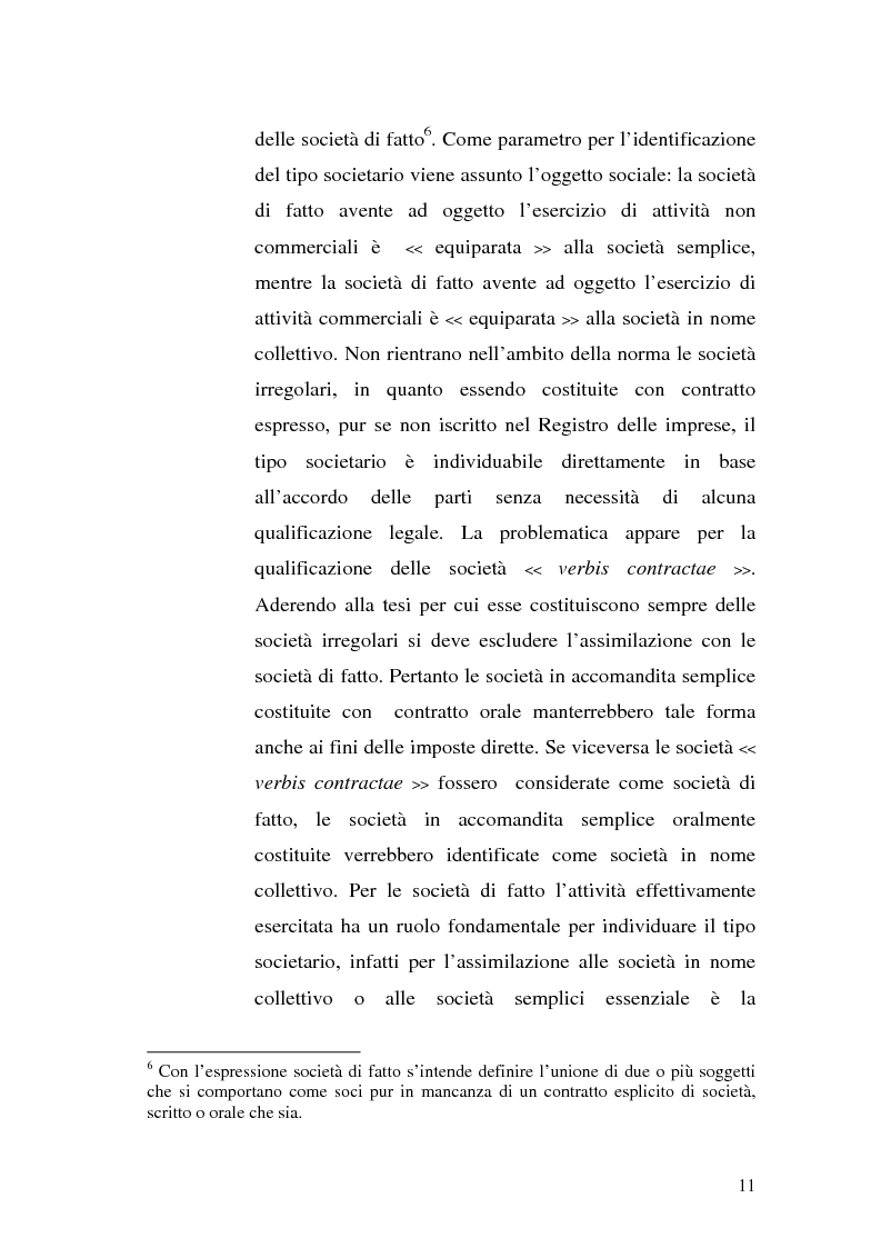 Anteprima della tesi: Il principio di trasparenza per le società di capitali ora introdotto alla luce del confronto con quello relativo alle società di persone, Pagina 11