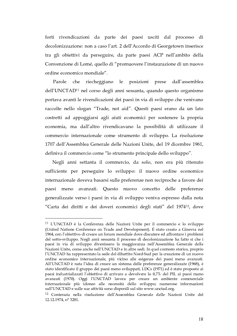 Anteprima della tesi: L'evoluzione della cooperazione giuridica UE-ACP da Lomé a Cotonou, Pagina 14