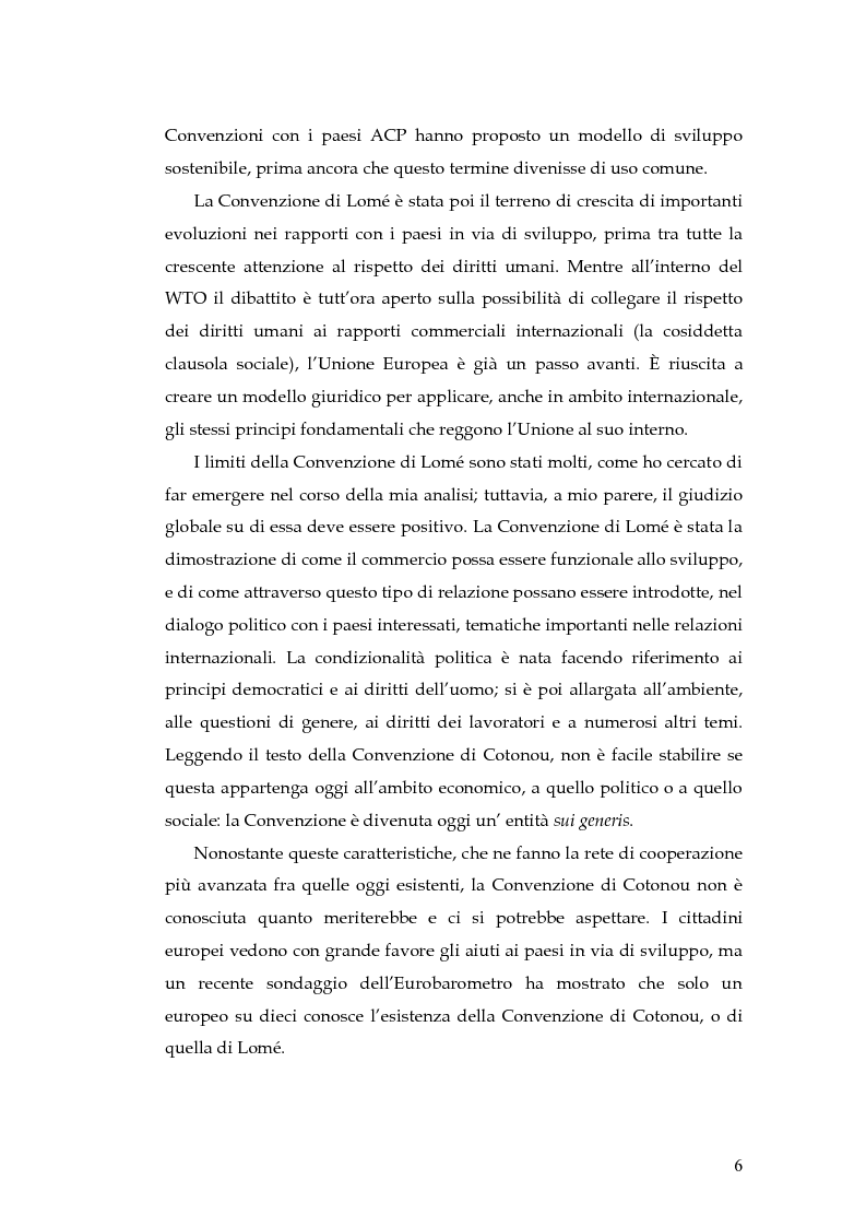 Anteprima della tesi: L'evoluzione della cooperazione giuridica UE-ACP da Lomé a Cotonou, Pagina 2