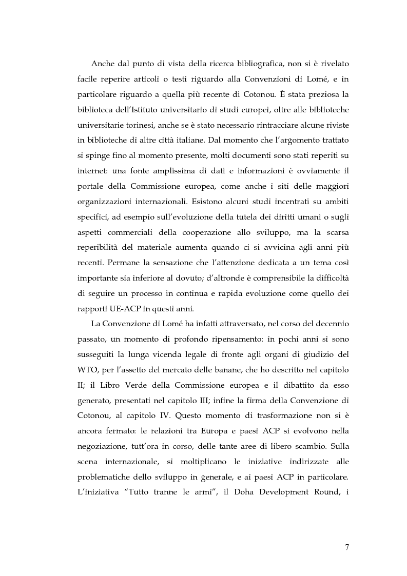 Anteprima della tesi: L'evoluzione della cooperazione giuridica UE-ACP da Lomé a Cotonou, Pagina 3
