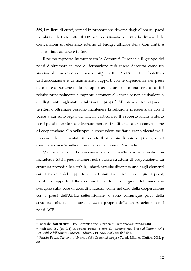 Anteprima della tesi: L'evoluzione della cooperazione giuridica UE-ACP da Lomé a Cotonou, Pagina 8
