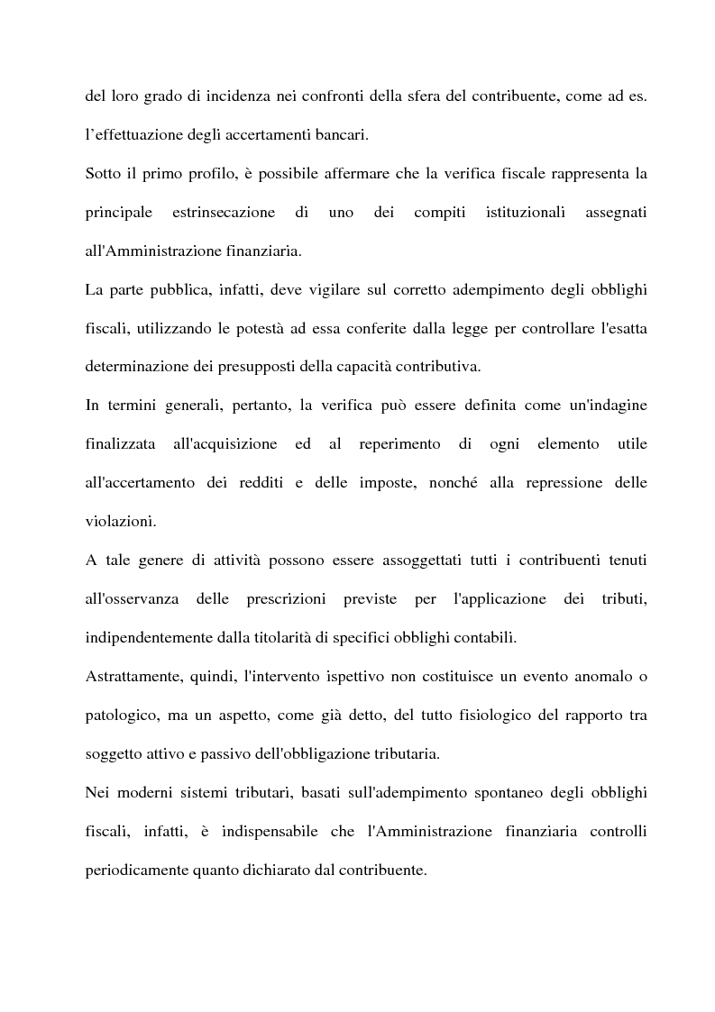 Anteprima della tesi: La tutela del contribuente e le verifiche fiscali della guardia di finanza, Pagina 3
