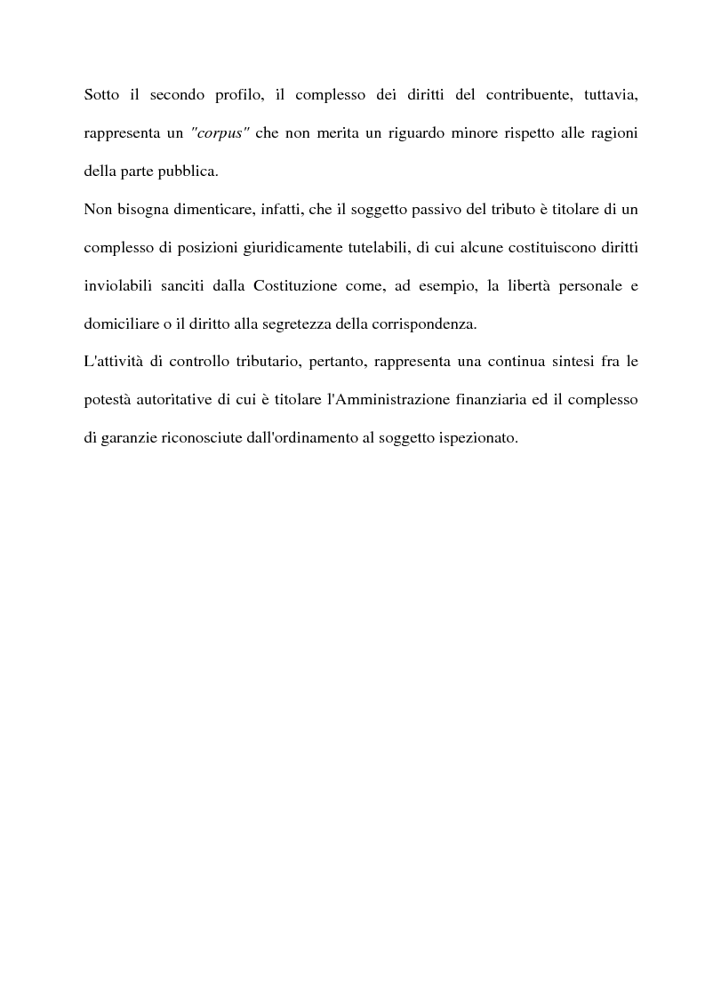 Anteprima della tesi: La tutela del contribuente e le verifiche fiscali della guardia di finanza, Pagina 4