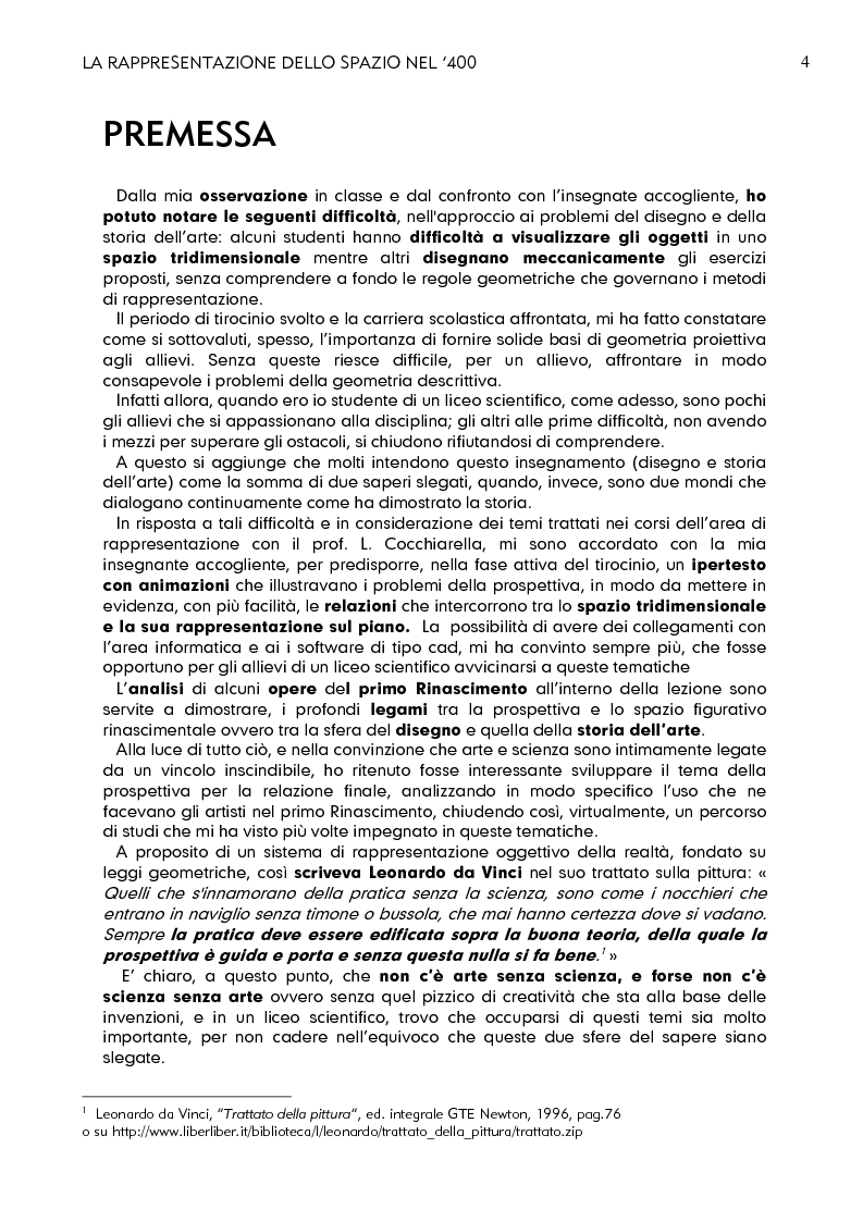 Anteprima della tesi: La rappresentazione dello spazio nel 400, Pagina 2