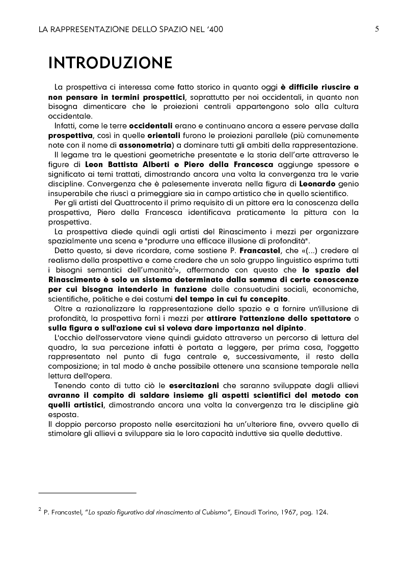 Anteprima della tesi: La rappresentazione dello spazio nel 400, Pagina 3