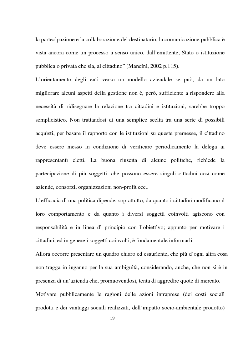 Anteprima della tesi: Innovazioni e strategie per la comunicazione della responsabilità sociale nella pubblica amministrazione, Pagina 15