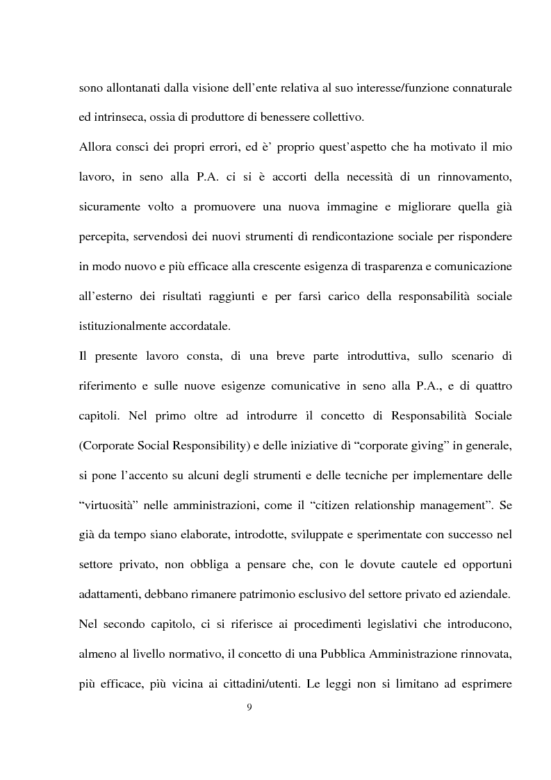 Anteprima della tesi: Innovazioni e strategie per la comunicazione della responsabilità sociale nella pubblica amministrazione, Pagina 5