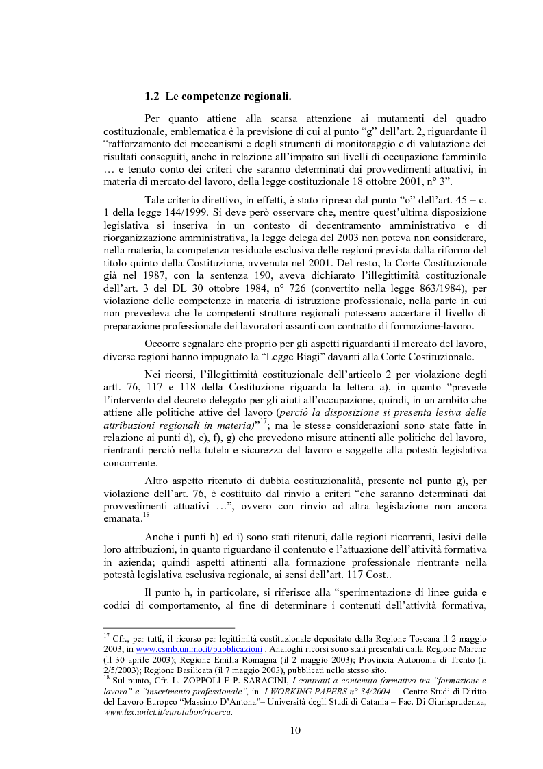 Anteprima della tesi: Il contratto di inserimento ed il CFL nel decreto legislativo 276/03, Pagina 7