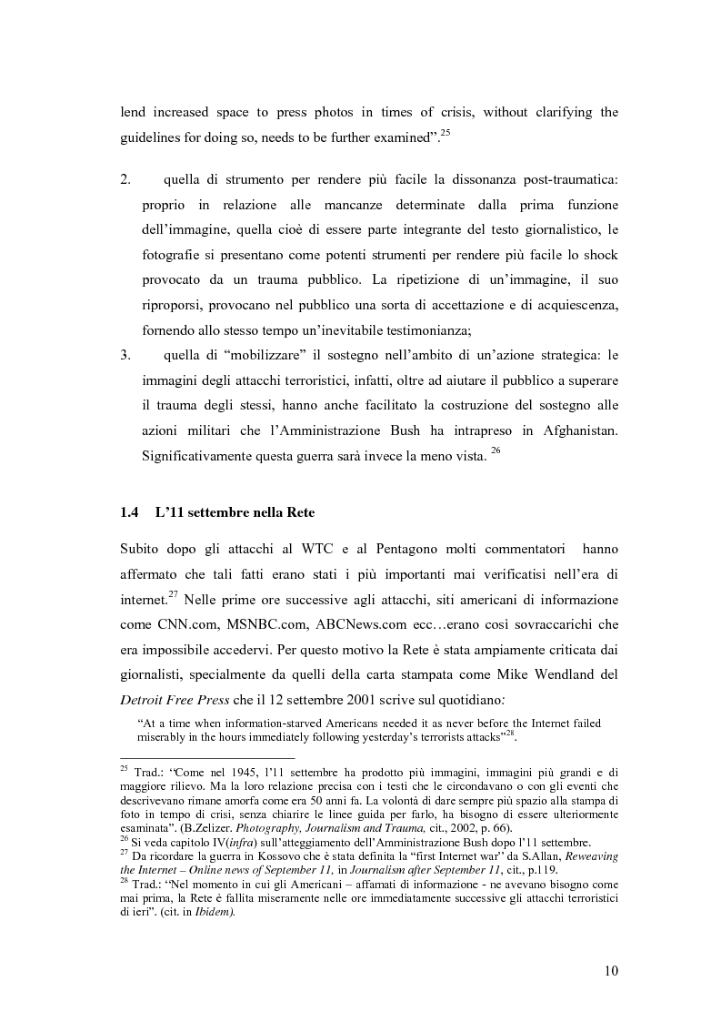 Anteprima della tesi: Il dibattito sull'informazione nella stampa internazionale dopo l'11 settembre 2001, Pagina 13