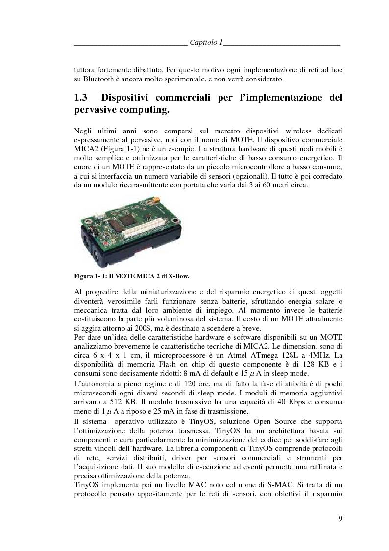 Anteprima della tesi: Protocolli di Routing per reti Ad Hoc e pervasive computing: un'applicazione all'Health Care, Pagina 8
