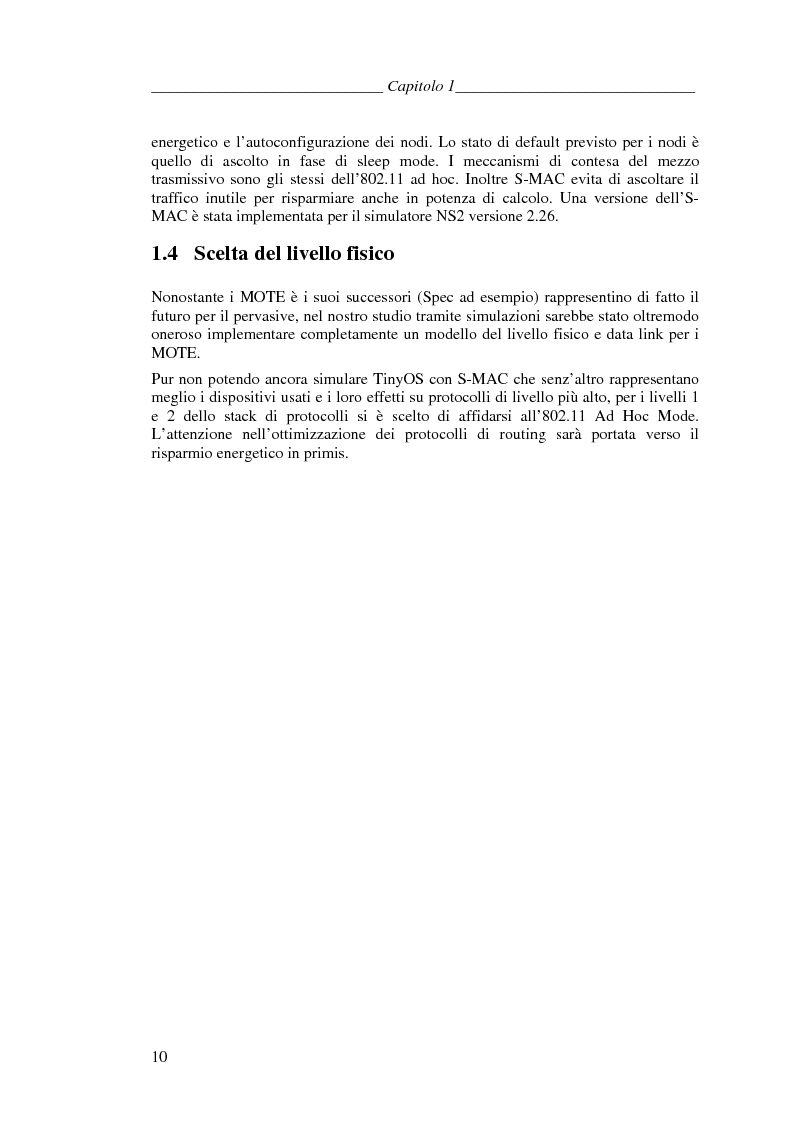 Anteprima della tesi: Protocolli di Routing per reti Ad Hoc e pervasive computing: un'applicazione all'Health Care, Pagina 9