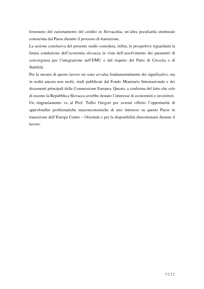 Anteprima della tesi: La Rep. Slovacca verso l'Unione Europea: analisi del processo di transizione, Pagina 4
