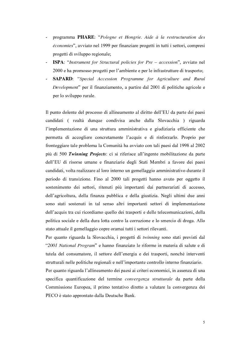 Anteprima della tesi: La Rep. Slovacca verso l'Unione Europea: analisi del processo di transizione, Pagina 9