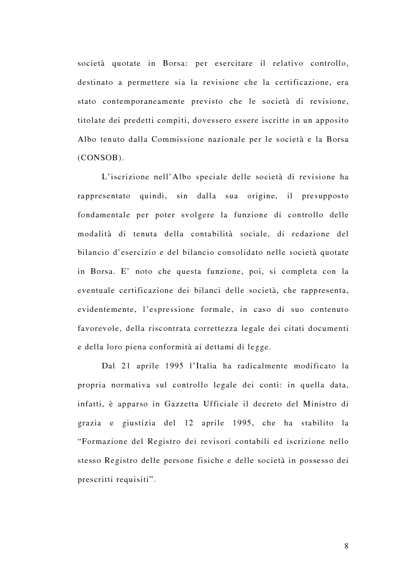 Anteprima della tesi: La responsabilità penale dei revisori, Pagina 3