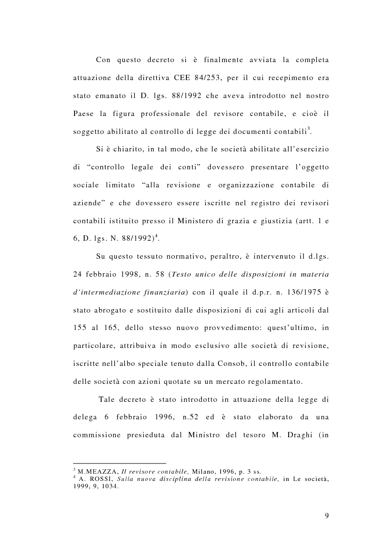 Anteprima della tesi: La responsabilità penale dei revisori, Pagina 4