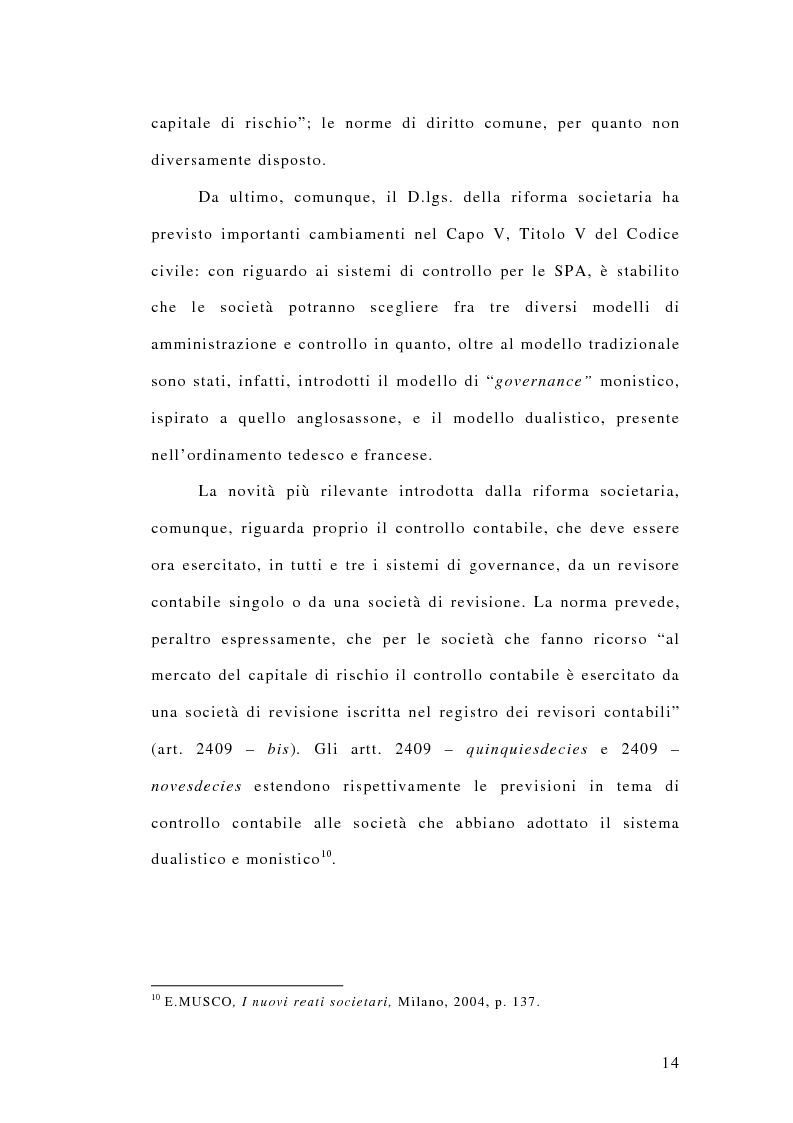 Anteprima della tesi: La responsabilità penale dei revisori, Pagina 9