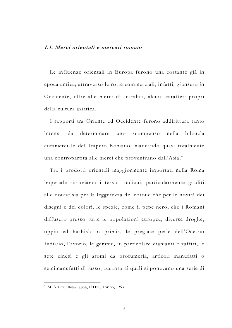 Anteprima della tesi: Le vie delle merci ed i percorsi dell'arte tra l'India e il Meridione d'Italia dall'Antichità al Medioevo. Studio mirato sul gioiello., Pagina 10