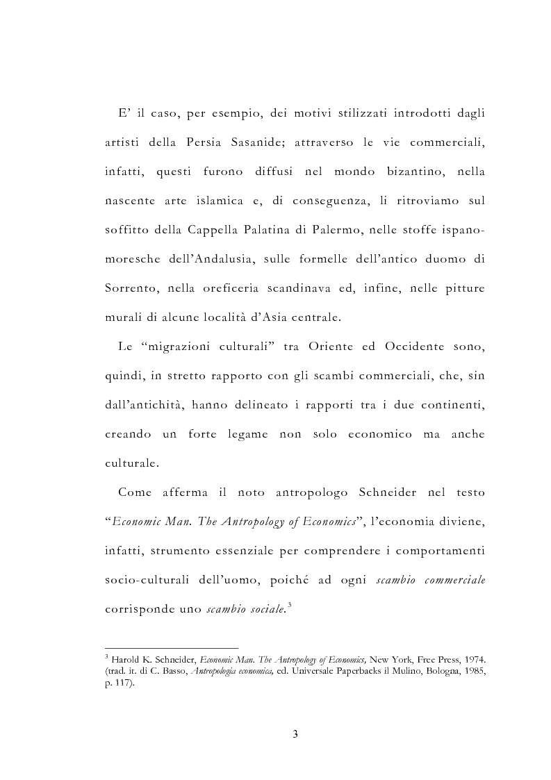 Anteprima della tesi: Le vie delle merci ed i percorsi dell'arte tra l'India e il Meridione d'Italia dall'Antichità al Medioevo. Studio mirato sul gioiello., Pagina 8