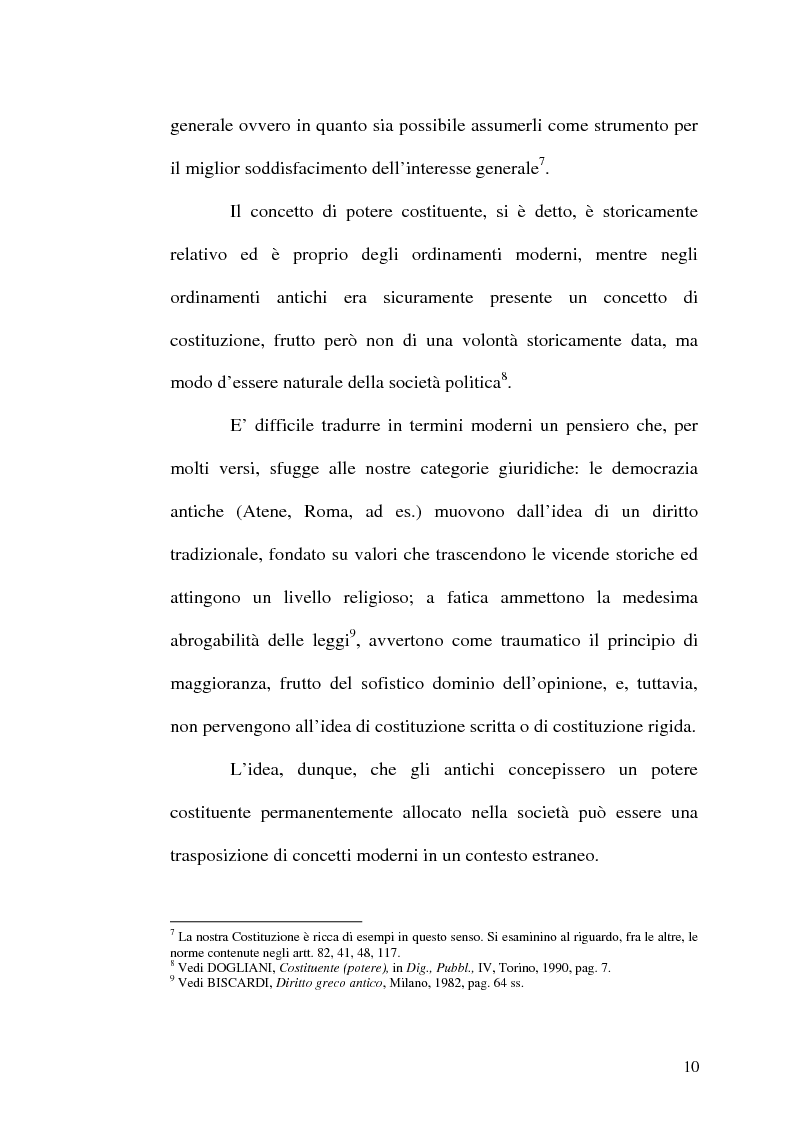 Anteprima della tesi: Il procedimento di revisione costituzionale, Pagina 7