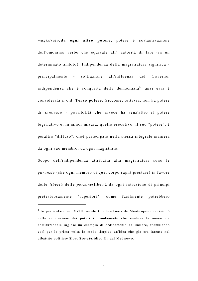 Anteprima della tesi: Indipendenza della magistratura e giudice naturale, Pagina 3