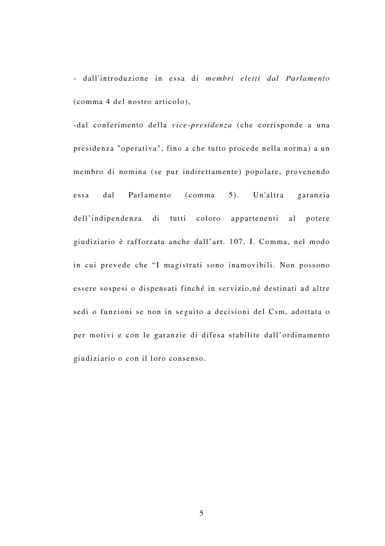 Anteprima della tesi: Indipendenza della magistratura e giudice naturale, Pagina 5