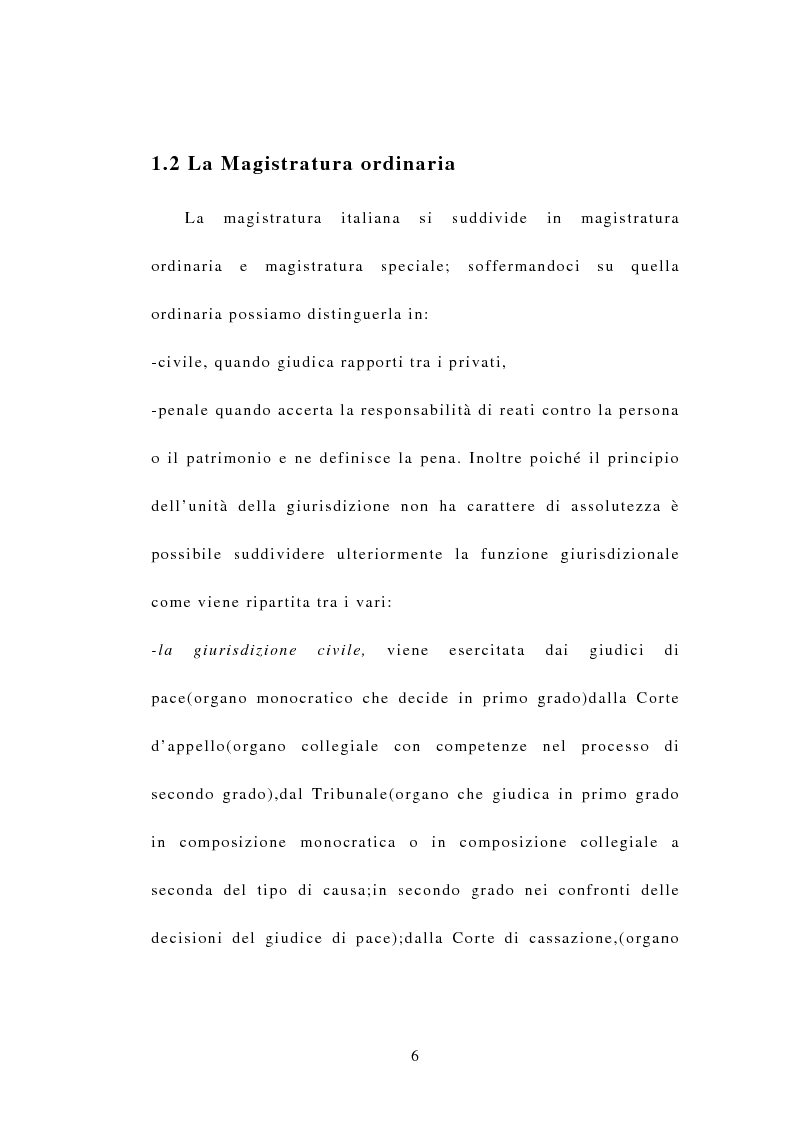 Anteprima della tesi: Indipendenza della magistratura e giudice naturale, Pagina 6