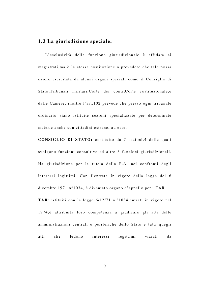 Anteprima della tesi: Indipendenza della magistratura e giudice naturale, Pagina 9