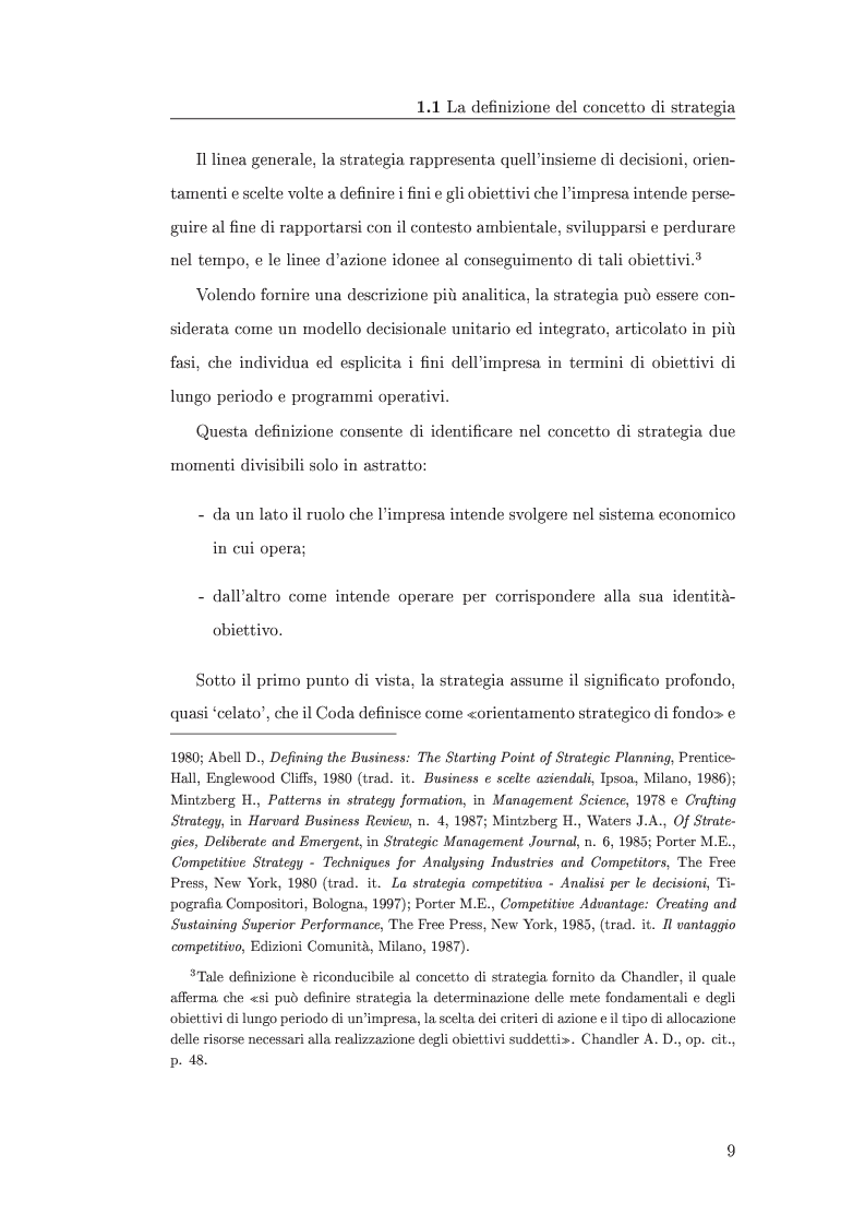 Anteprima della tesi: I metodi di valutazione delle strategie: un'analisi comparata, Pagina 5