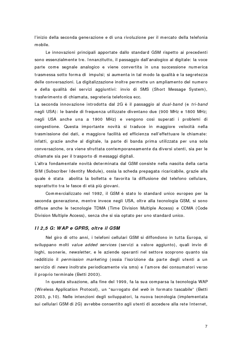 Anteprima della tesi: La telefonia mobile di terza generazione: le aste per le licenze UMTS in Europa e in Italia, Pagina 4