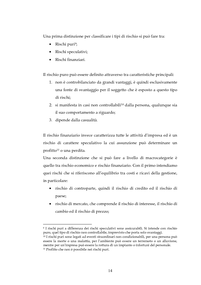 Anteprima della tesi: Tecniche per la misurazione del Rischio negli istituti Finanziari: il caso della BNL, Pagina 11