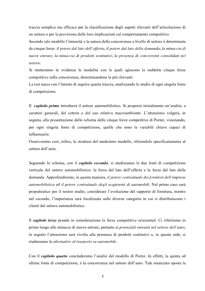Anteprima della tesi: I modelli competitivi del settore automobilistico, Pagina 2