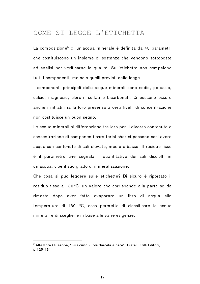 Anteprima della tesi: Analisi semiotica degli spot delle acque minerali, Pagina 14