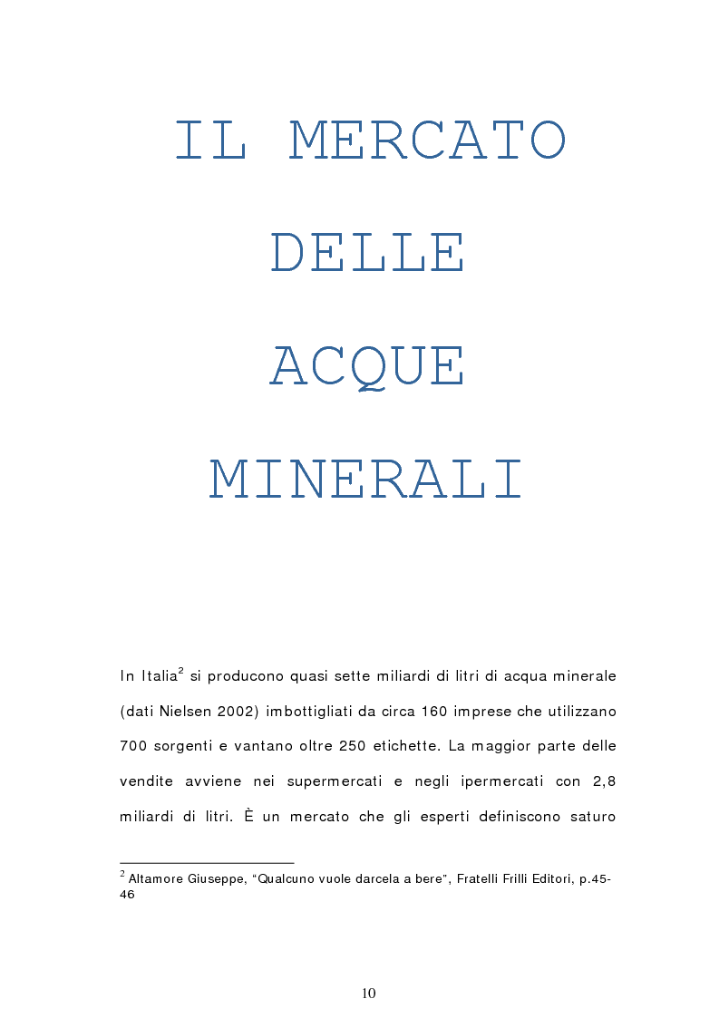 Anteprima della tesi: Analisi semiotica degli spot delle acque minerali, Pagina 7