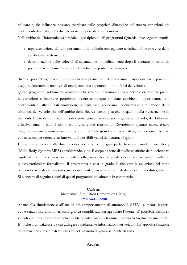 Anteprima della tesi: Metodi di simulazione per la ricostruzione degli incidenti stradali, Pagina 11