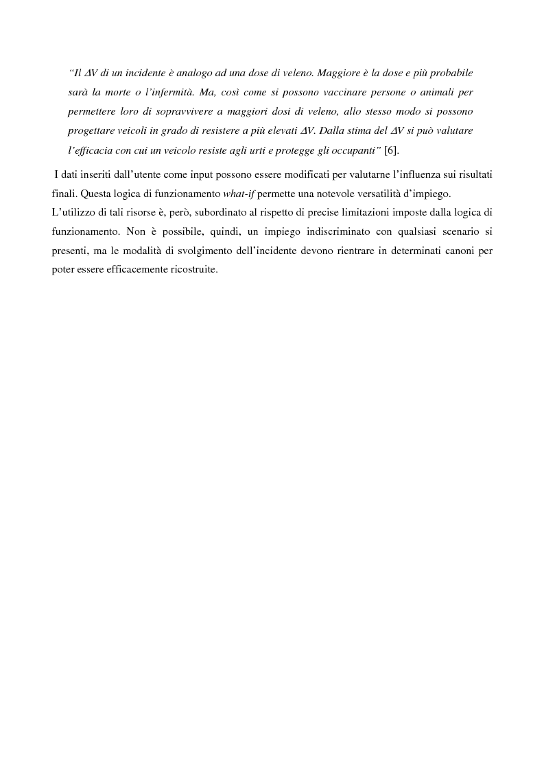Anteprima della tesi: Metodi di simulazione per la ricostruzione degli incidenti stradali, Pagina 13