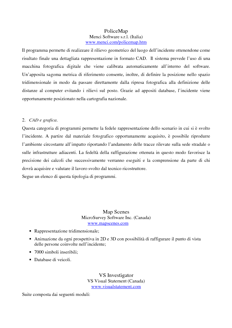 Anteprima della tesi: Metodi di simulazione per la ricostruzione degli incidenti stradali, Pagina 9