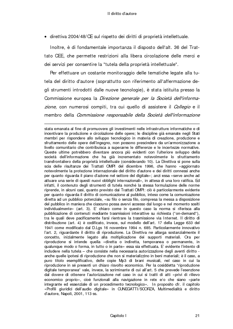 Anteprima della tesi: Il diritto d'autore in Internet, Pagina 12