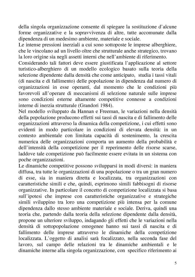 Anteprima della tesi: “Isomorfismo ed adattamento organizzativo; l’applicazione alla popolazione d’alberghi della Val Badia e del Bacino Termale Euganeo”., Pagina 2