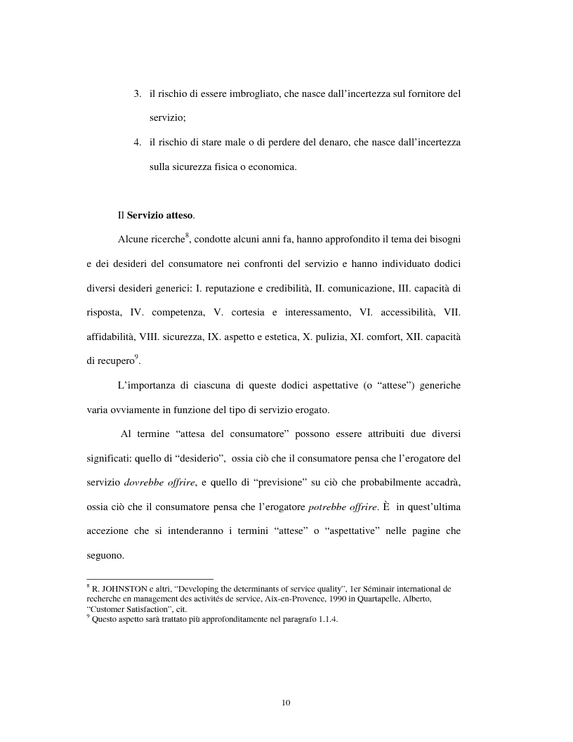 Anteprima della tesi: Approccio tradizionale e nuove tendenze nella Customer Satisfaction, Pagina 10