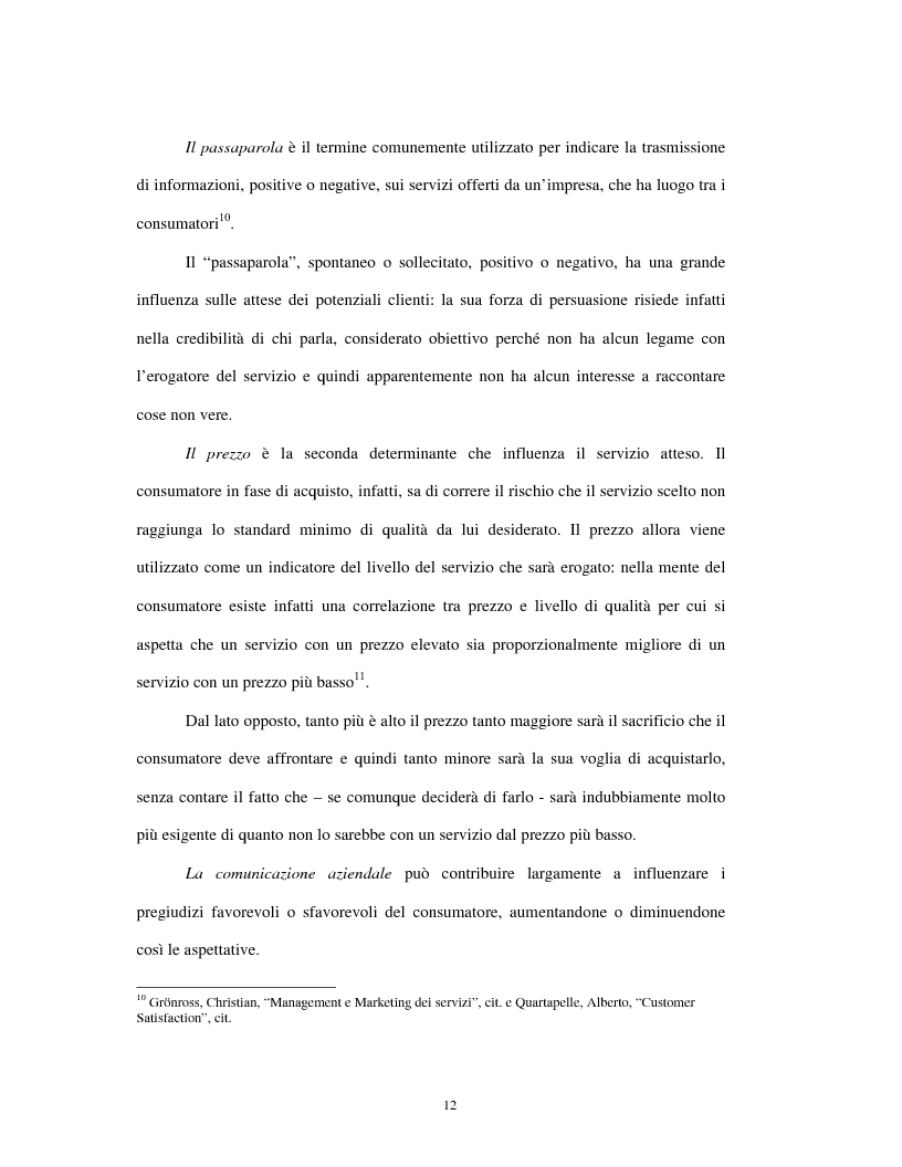 Anteprima della tesi: Approccio tradizionale e nuove tendenze nella Customer Satisfaction, Pagina 12